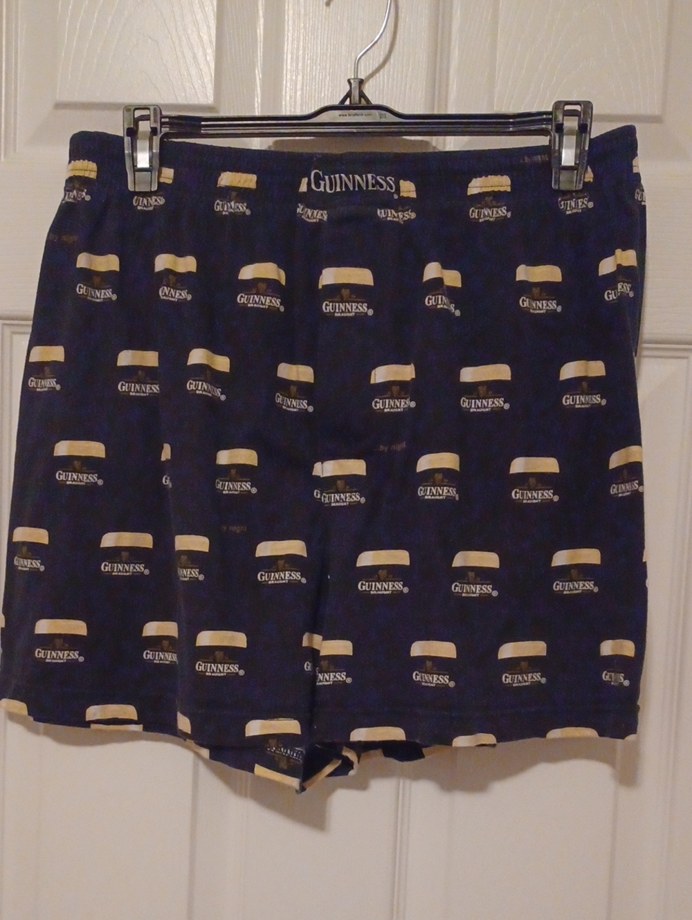 Guinness Men’s Navy Logo Print Casual Boxers